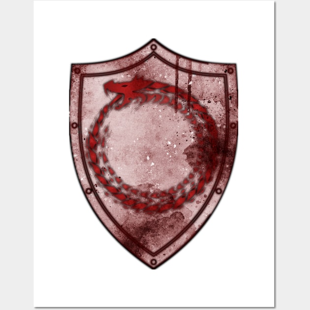 Dragon Shield Wall Art by hoodforged